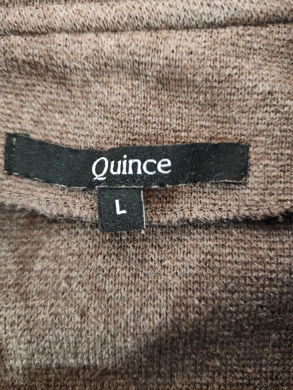 Quince Taupe Brown Knit Blazer Jacket - Picture 3 of 5